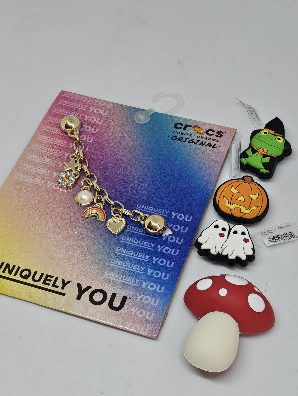 JIBBIDZ Shoe Charms For Crocks Frog Mushroom Pumpkin Ghost